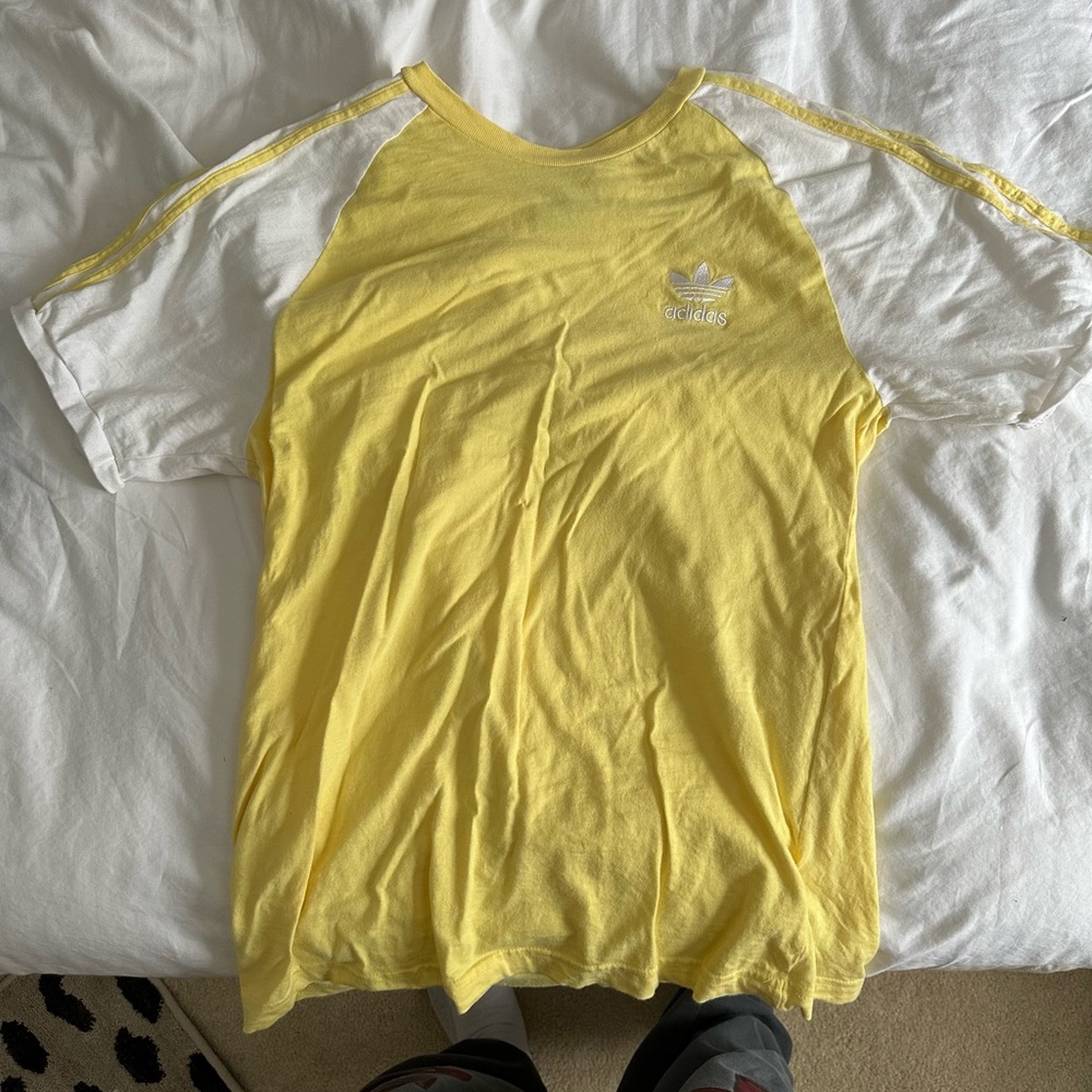 Adidas yellow t shirt